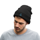 Anker - Bestickte Wintermütze - Schwarz