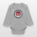 Strandkind Original - Baby Bio-Langarm-Body - Grau meliert