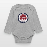 Strandkind Original - Baby Bio-Langarm-Body - Grau meliert
