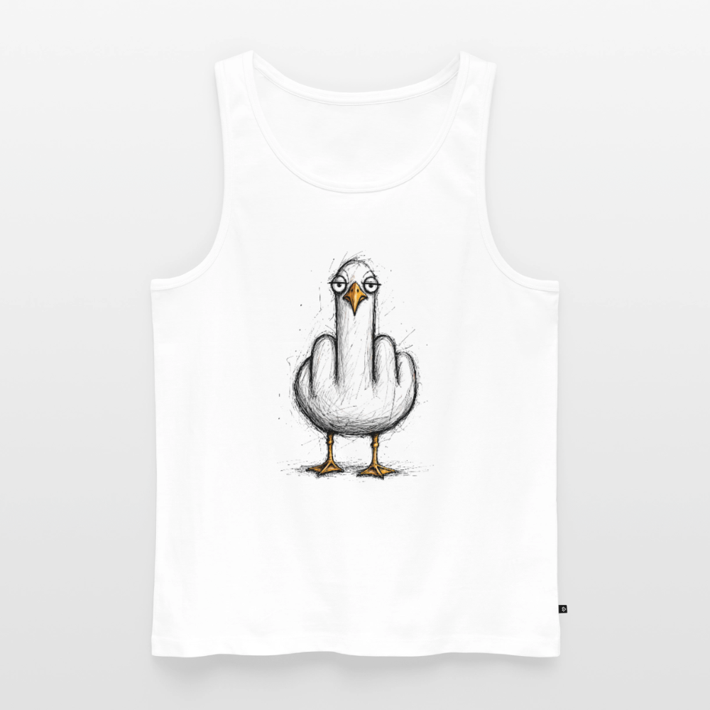 F**k You Möwe - Männer Premium Tank Top - Weiß