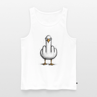 F**k You Möwe - Männer Premium Tank Top - Weiß
