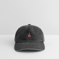 F**k You Eis - Relaxed Vintage Cap - Vintage Schwarz