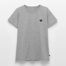 Wellenherz Stick - Frauen Premium T-Shirt - Grau meliert