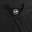Strandkind - Männer Bio-T-Shirt mit V-Ausschnitt - Schwarz