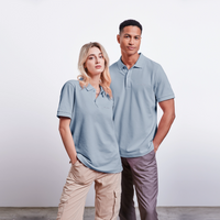 Meerverliebt -  Unisex Bio-Poloshirt - sky Blue