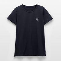 Wellenherz Stick - Frauen Premium T-Shirt - Navy