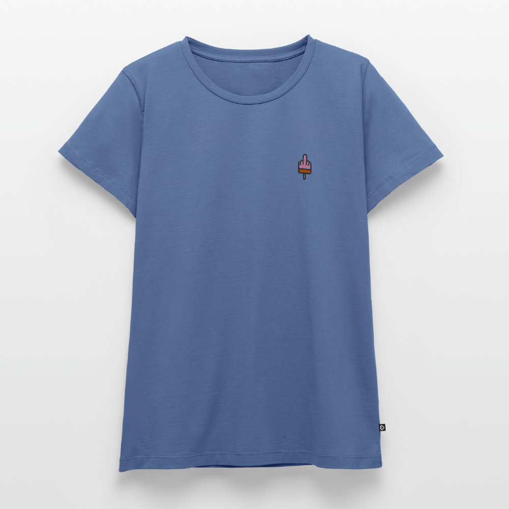 F**k You Eis Stick - Frauen Premium T-Shirt - Taubenblau