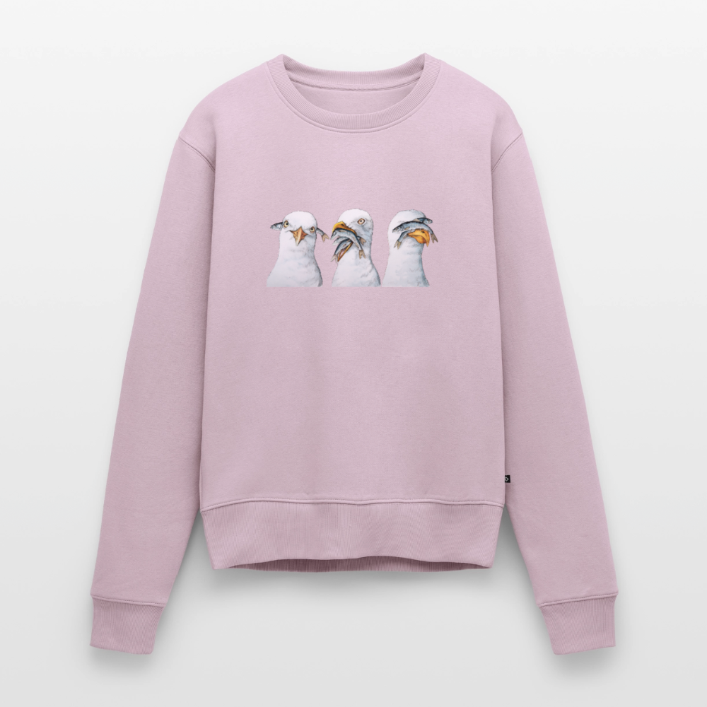 Drei Weise Möwen - Frauen Premium Pullover - Altrosa