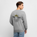 Wolle Schaf - Unisex Premium Pullover - Grau meliert