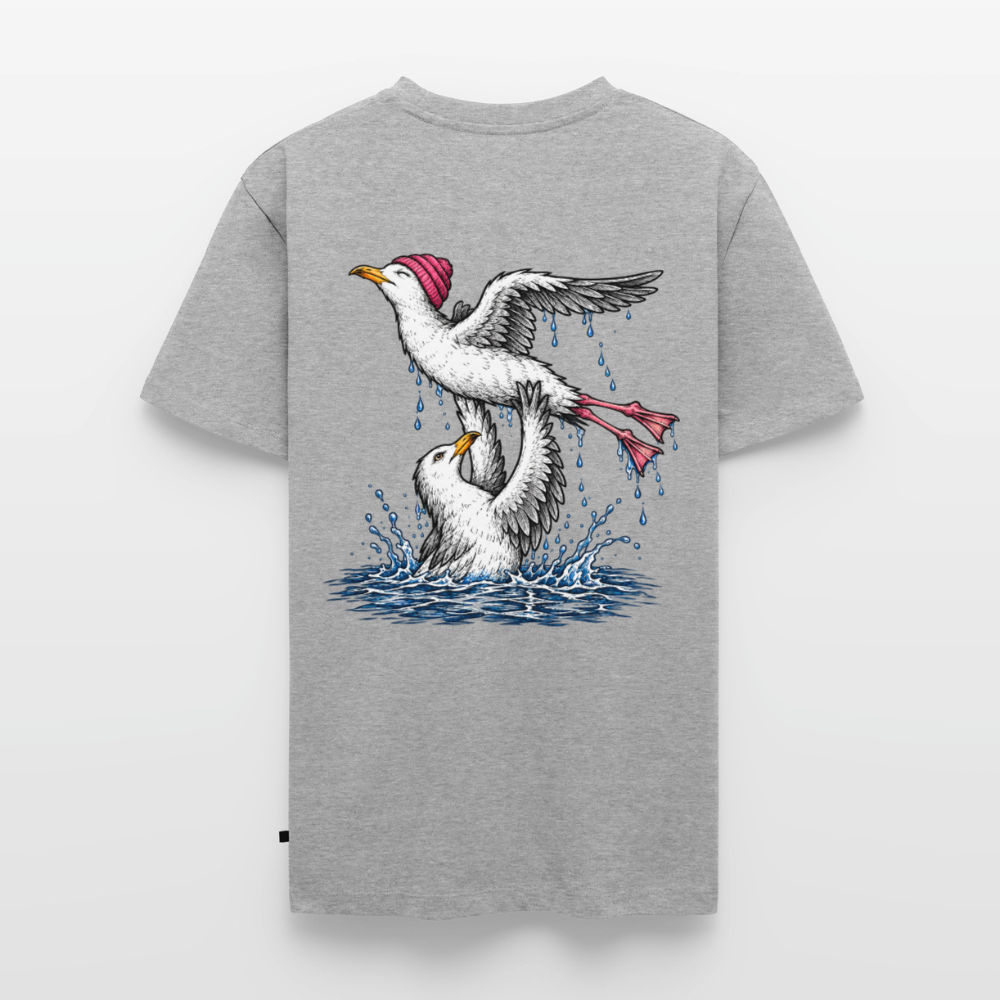 Dirty Möwing - Unisex Premium T-Shirt - Grau meliert