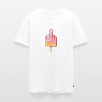 Mittelfinger-Eis - Unisex Premium T-Shirt - Weiß