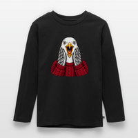Möwe allein zu Haus - Kinder Premium Langarmshirt - Schwarz