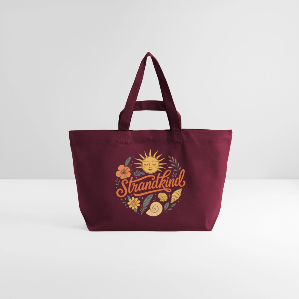 Strandkind - Recycelte Shopping Bag - Burgunderrot