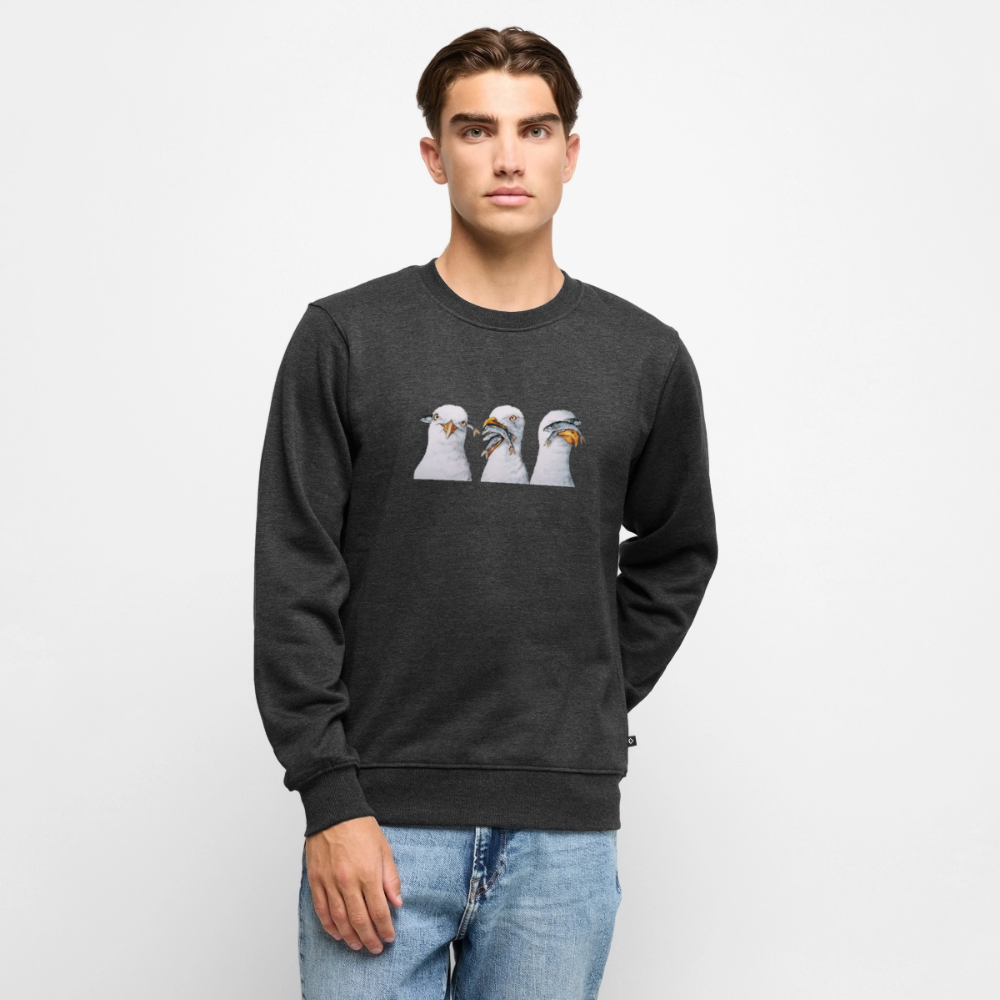 Drei Weise Möwen - Unisex Premium Pullover - Anthrazit meliert