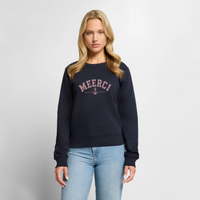 MEERCI Salz im Herzen - Frauen Premium Pullover - Navy