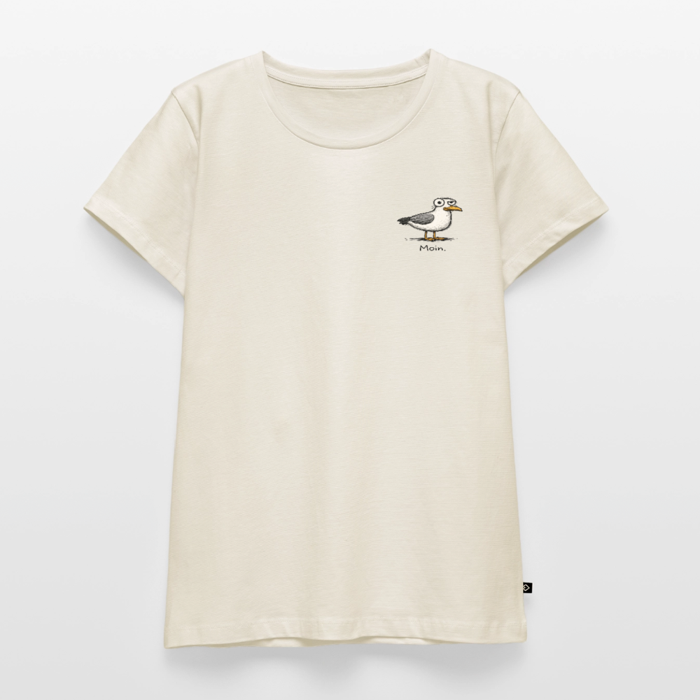 Moin Möwe - Frauen Premium T-Shirt - Naturweiß