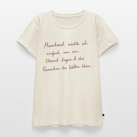 Ab an den Strand  - Frauen Premium T-Shirt - Naturweiß