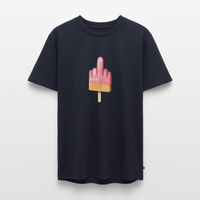 Mittelfinger-Eis - Unisex Premium T-Shirt - Navy