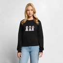 Drei Weise Möwen - Frauen Premium Pullover - Schwarz