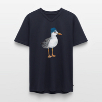 Hauk Original - Männer Bio-T-Shirt mit V-Ausschnitt - Navy