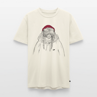 Kurt Hansen Walross - Unisex Premium T-Shirt - Naturweiß
