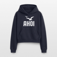 Ahoi - Cropped Oversized Heavyweight Frauen Hoodie - Navy