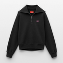 ONELOVE Möwe - Relaxed Frauen Half Zip Sweatshirt - Schwarz