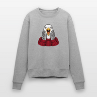 Möwe allein zu Haus - Frauen Premium Pullover - Grau meliert