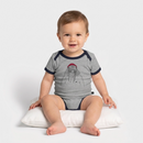 Kurt Hansen Walross - Baby Bio-Kurzarm-Kontrastbody - Grau/Navy 