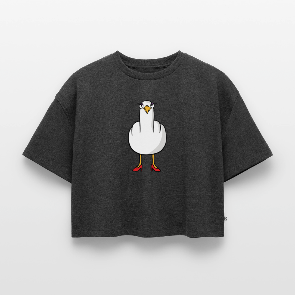 F**k You Seagull Lady - Women's Oversized Cropped T-Shirt