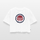 Strandkind Original - Frauen Premium Oversized Bio Cropped T-Shirt - Weiß