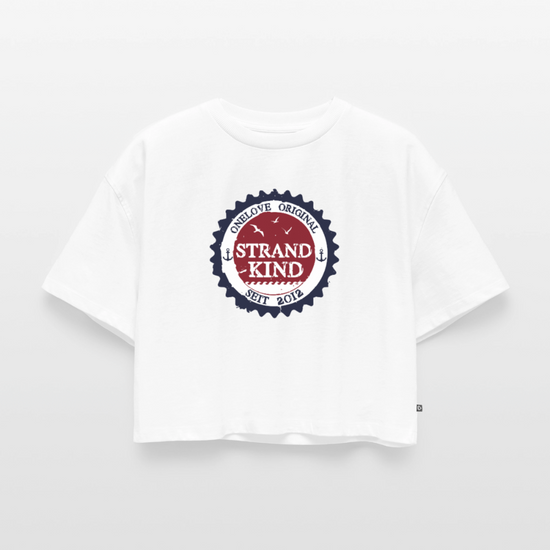 Strandkind Original - Frauen Oversized Cropped T-Shirt