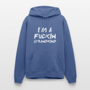 I'm a fuckin Strandkind - Unisex Premium Hoodie - Taubenblau