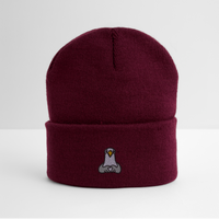 Lovebird - Bestickte Wintermütze - Burgunderrot