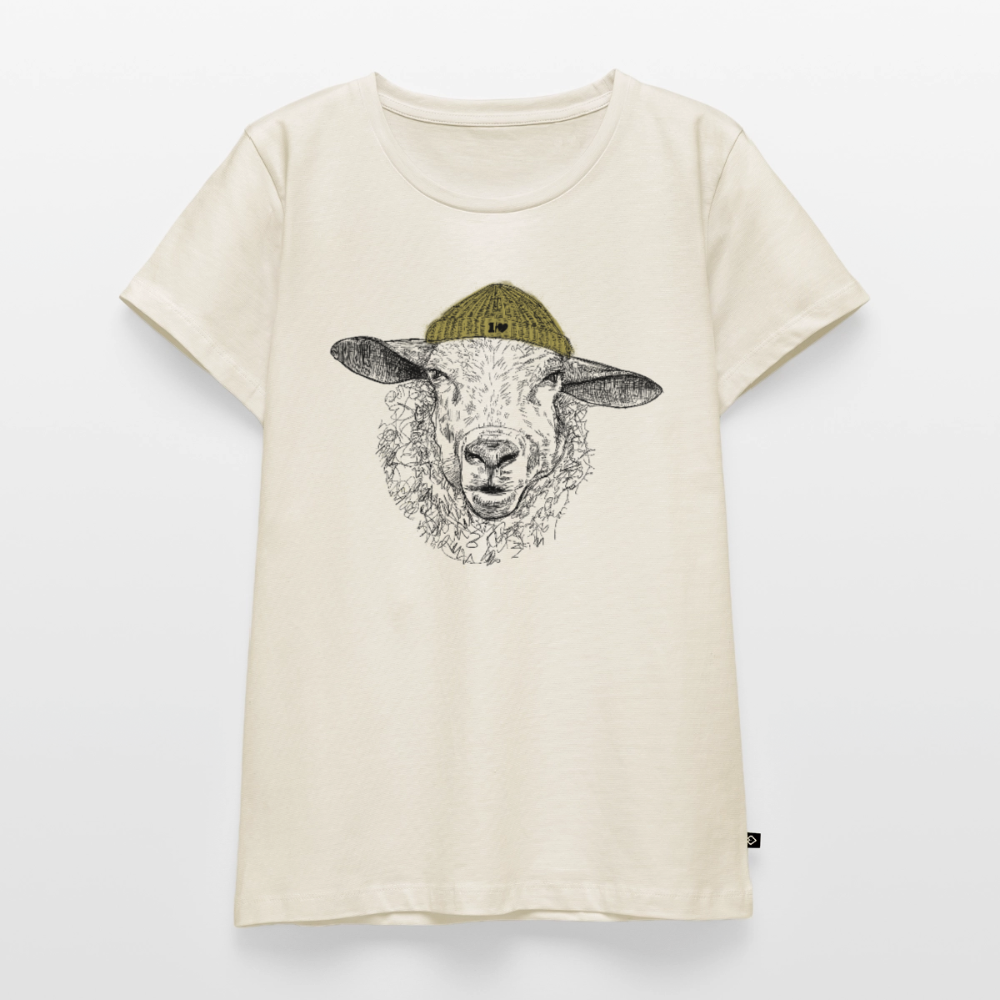 Wolle Schaf - Frauen Premium T-Shirt - Naturweiß