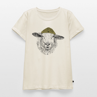 Wolle Schaf - Frauen Premium T-Shirt - Naturweiß
