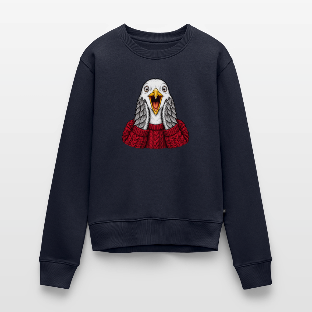 Möwe allein zu Haus - Frauen Premium Pullover - Navy