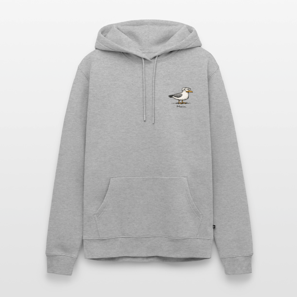 Moin Möwe - Unisex Premium Hoodie - Grau meliert