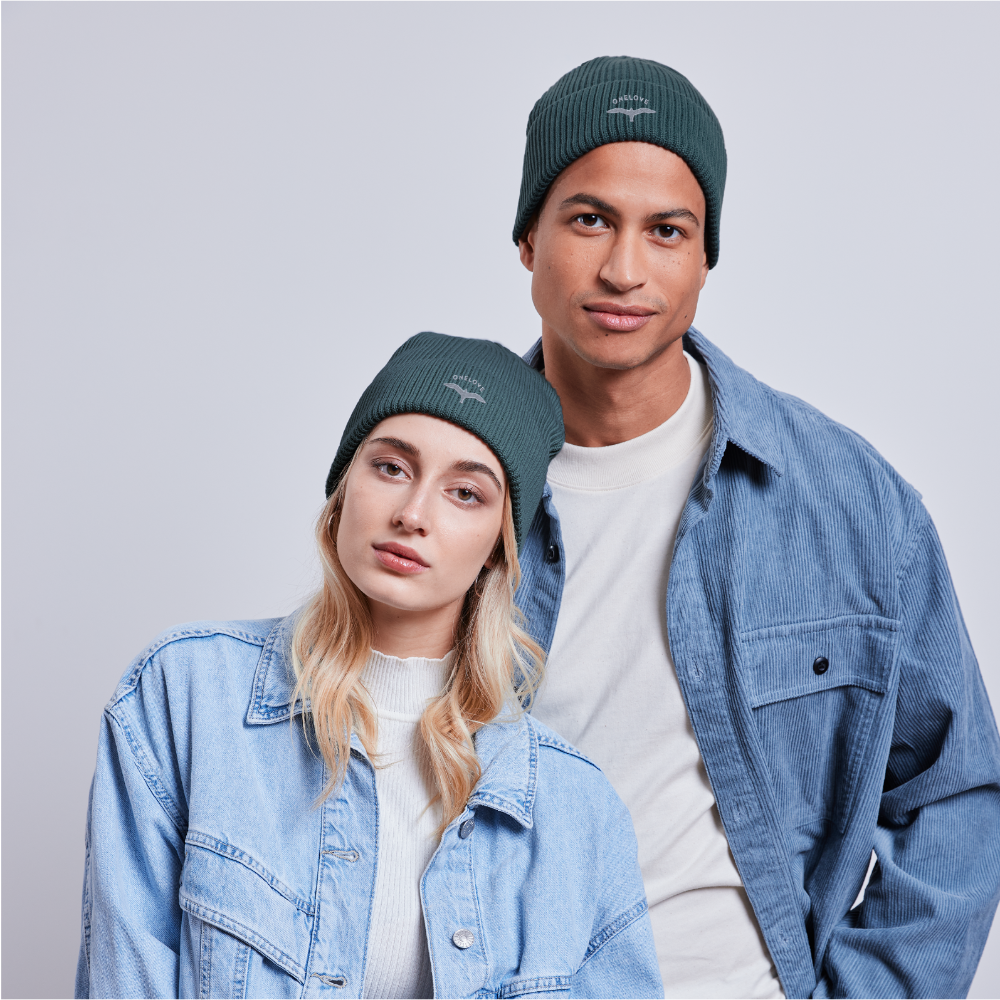 ONELOVE Möwe - Unisex Bio FISHERMAN BEANIE - Dunkles Petrol