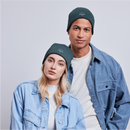 ONELOVE Möwe - Unisex Bio FISHERMAN BEANIE - Dunkles Petrol