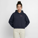 Sonne, Strand und Meer Club - Cropped Oversized Heavyweight Frauen Hoodie - Navy