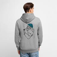 Skipper - Unisex Premium Hoodie - Grau meliert