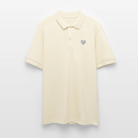 Wellenherz -  Unisex Bio-Poloshirt - Natur