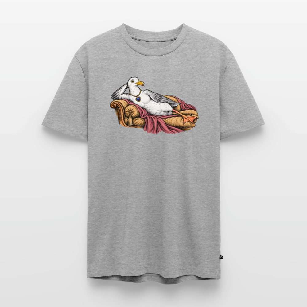 Titanic Möwe - Unisex Premium T-Shirt - Grau meliert