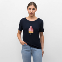 F**k You Eis - Relaxed Frauen Bio-T-Shirt - Navy