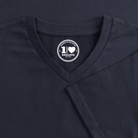 Eisvogel - Männer Bio-T-Shirt mit V-Ausschnitt - Navy
