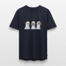 Drei Weise Möwen - Männer Bio-T-Shirt mit V-Ausschnitt - Navy