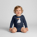 Eisvogel - Baby Bio-Langarm-Body - Navy