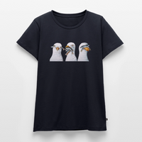 Drei weise Möwen - Frauen Premium T-Shirt - Navy