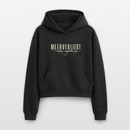 Meerverliebt - Cropped Oversized Heavyweight Frauen Hoodie - Schwarz